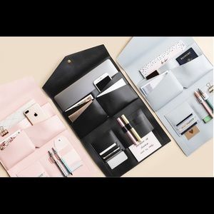 Glass Ladder & Co. -Megan Portfolio Clutch (Black)